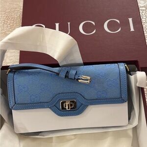 Gucci gg monogram mini luce one shoulder bag